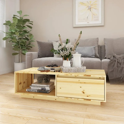 Alpen Home Coffee Table 110X50x33.5 Cm Solid Firwood