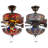 52'' Nevels 5 - Blade Magna Carta Ceiling Fan with Stained Glass Shade-47443823-30279497