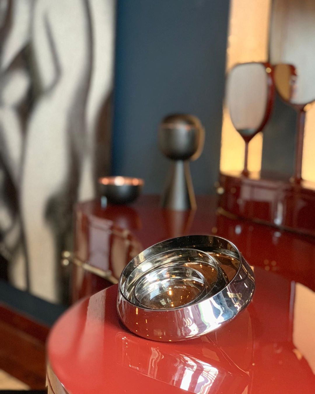 Sini Dining Bowl, Platinum Silver