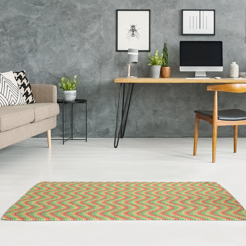 Chenille Striped Indoor Rug, Rectangle 5' x 7'