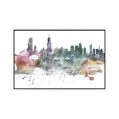Chicago Pastel Skylines - Print on Canvas