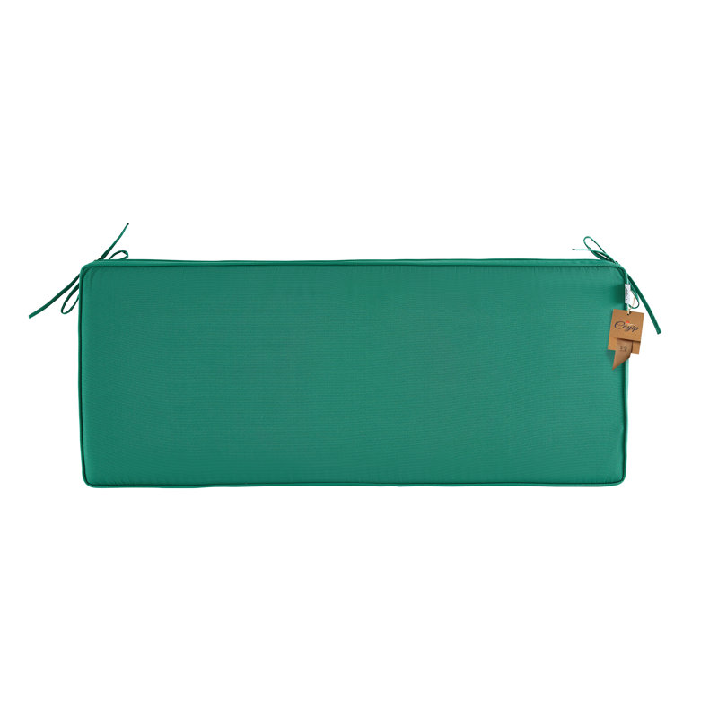 Outdoor 3'' Bench Seat Cushion, Green