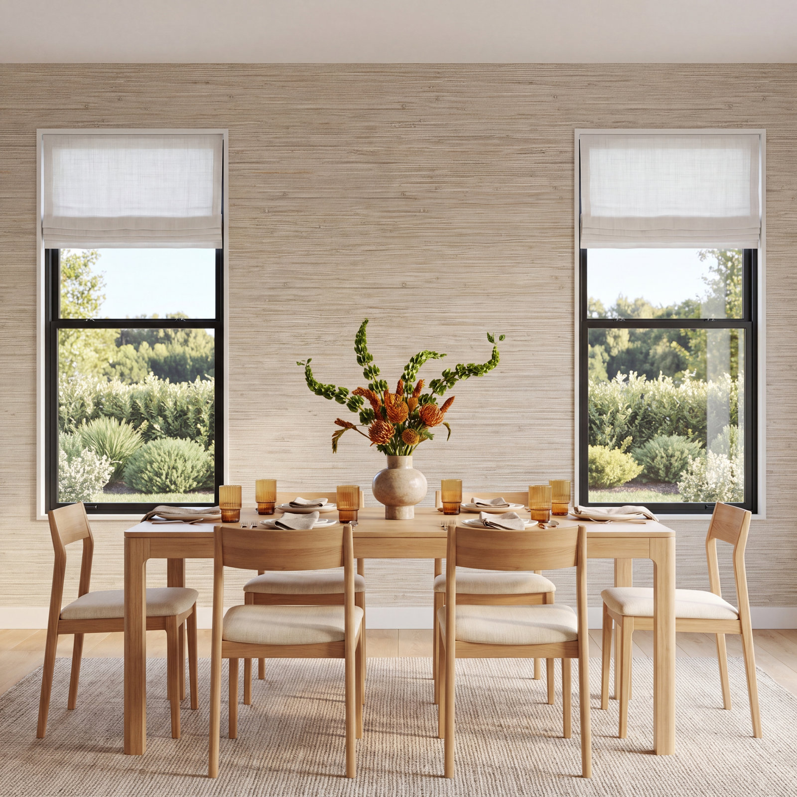 Nautical Living 33' L x 20.5" W Wallpaper Roll, Taupe