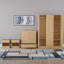 Tayce 4 Piece Bedroom Set (1 Drawer Bedside Chest X2, 5 Drawer Chest, 3 Door Wardrobe)-1571888736