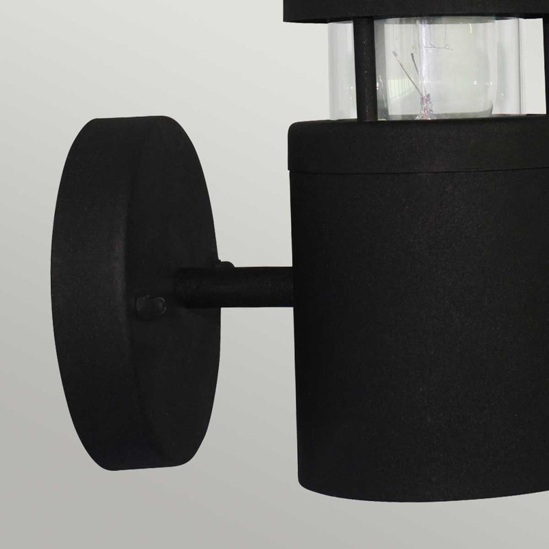 Villeroux Black Outdoor Armed Sconce