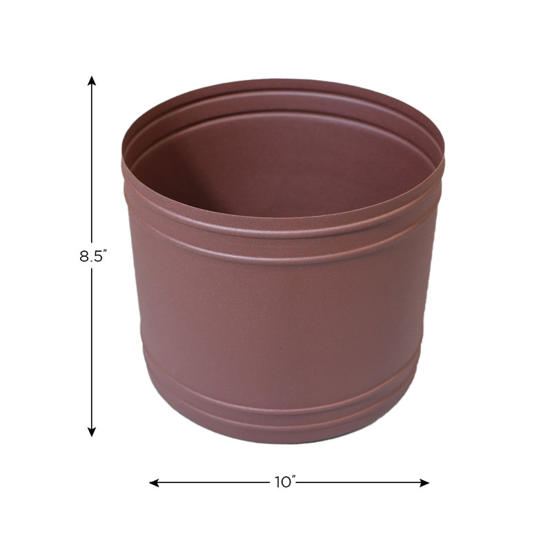 Pots à fleurs, Rouille claire, H 8,66 po x l 10,24 po x P 10,24 po