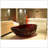 67 Inch Freestanding Solid Surface Soaking Bathtub