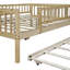 Lit de jour en bois avec couchette et garde-corps-119634578-119634588