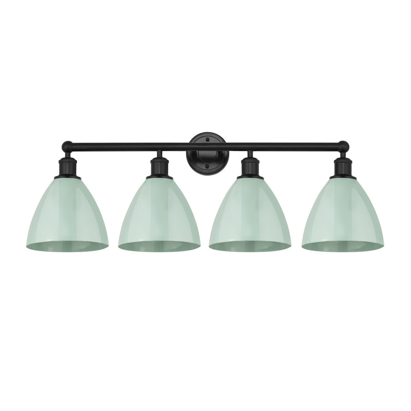 Alquin 4 - Light Dimmable Vanity Light, Matte Black, Seafoam