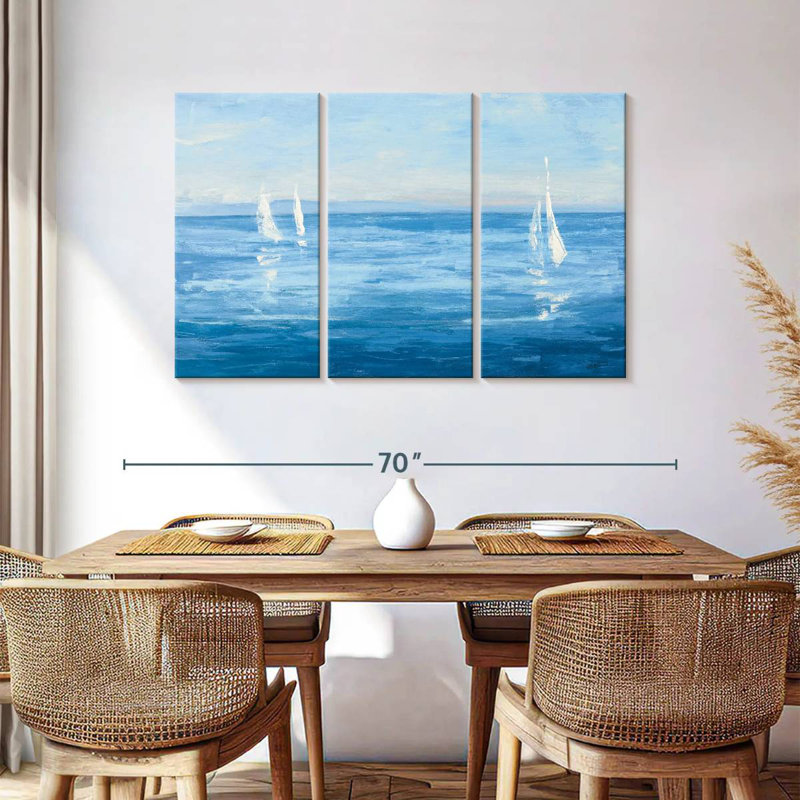 Gillard Open Sail With Turquoise, 36" H x 57" W