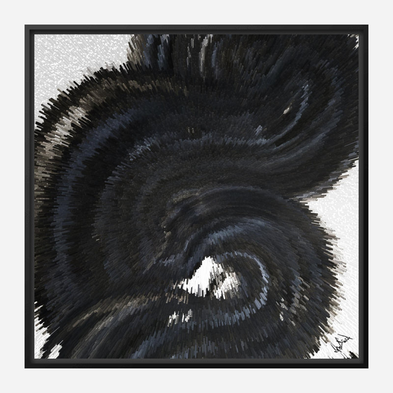HERTZ I - Unframed Print on Canvas, Black Framed Canvas, 48" H x 48" W x 1.75" D