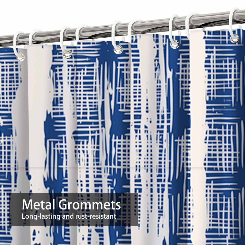 Rideau de douche Indigo Tie Dye, L 72 po x l 72 po