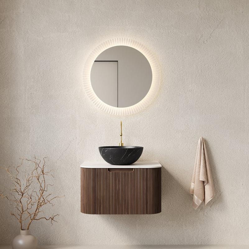 Meuble-lavabo 24 po, Noyer foncé, L 24 po