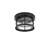 Carla 10 inch Outdoor Flush Mount in Black