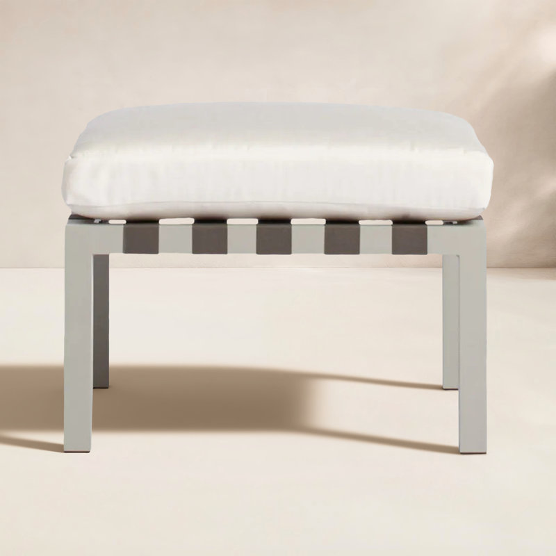 Jibe Outdoor Ottoman, Canvas Canvas Sunbrella® Canvas