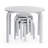 Nordic Toddler and Kids 5 Piece Round Table and Stool Set-941333699