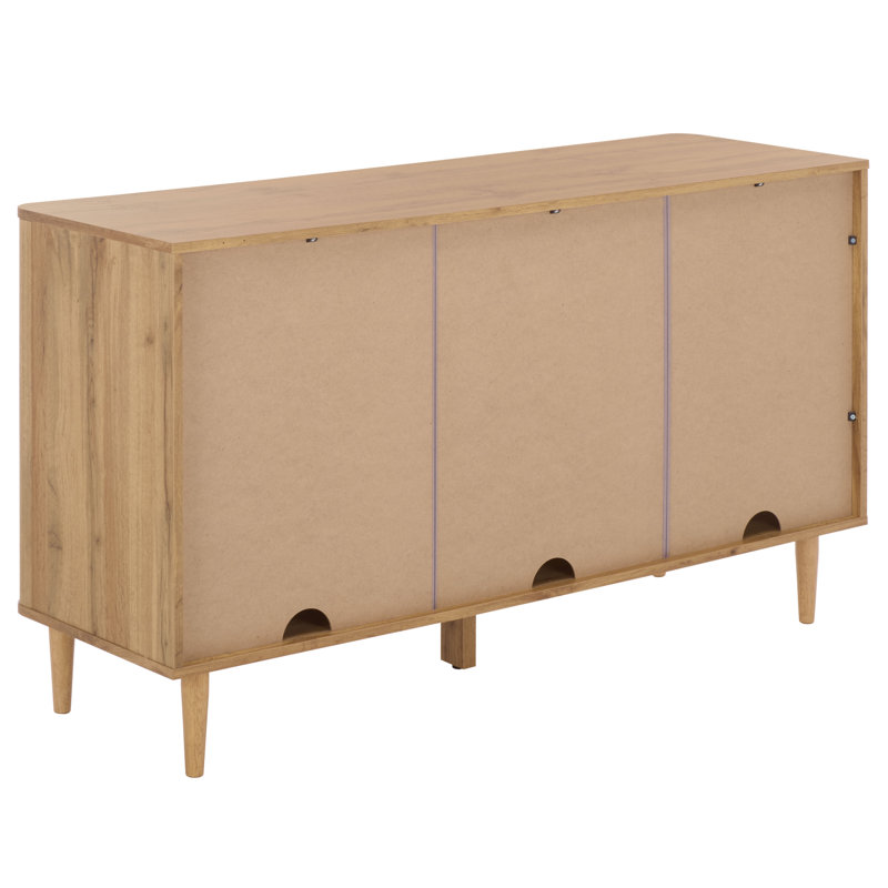 Brey 3 Door Tv Stand, Oak