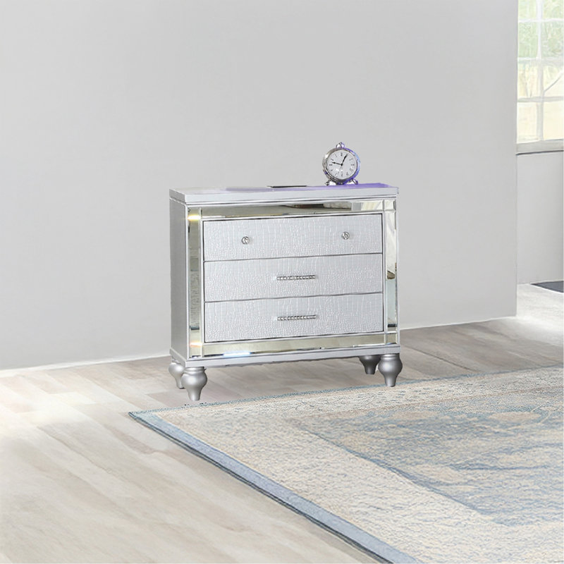 Table de chevet 3 tiroirs Sterling