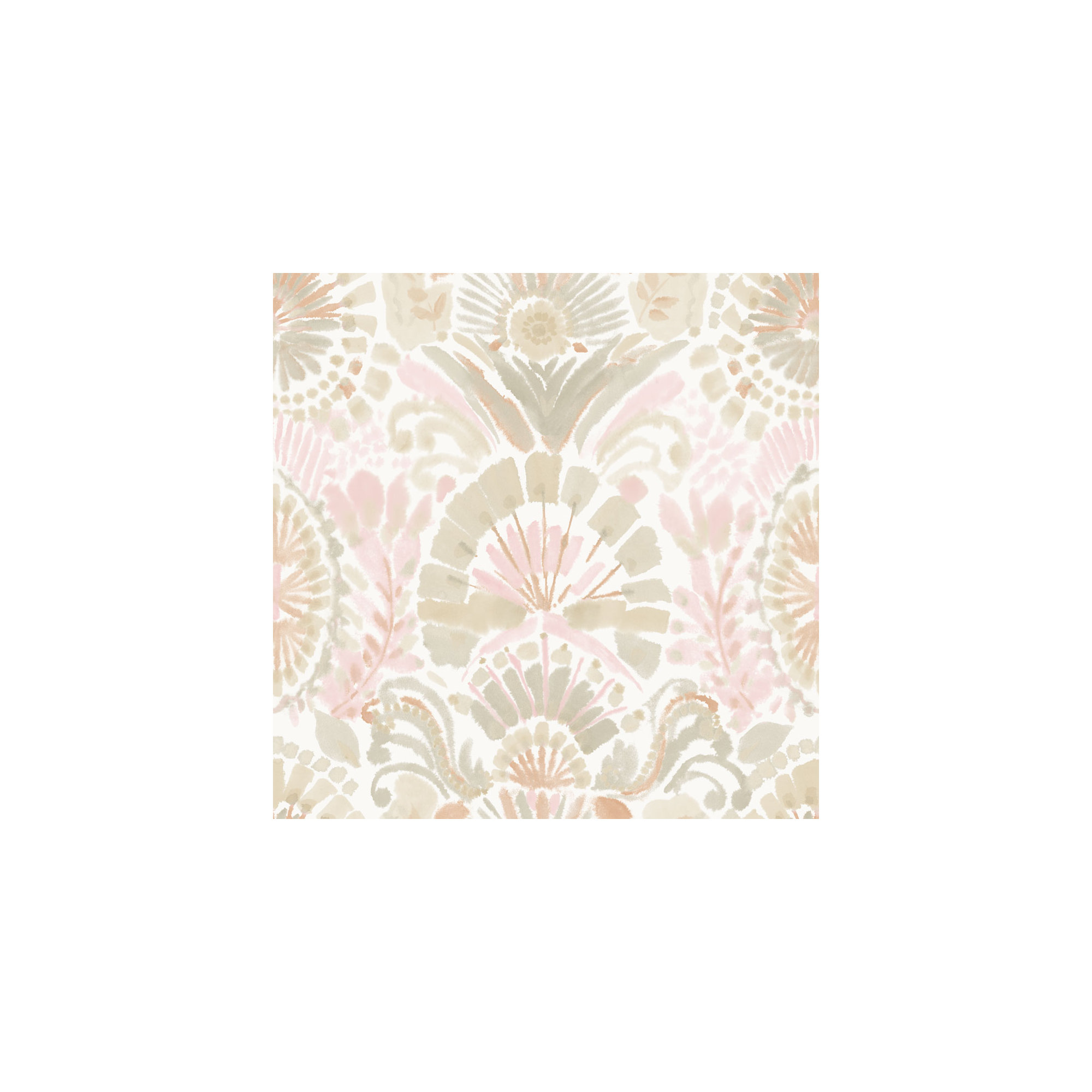 Bohemia Peel and Stick Wallpaper, Wandering Rose, 16.5" L x 20.5" W