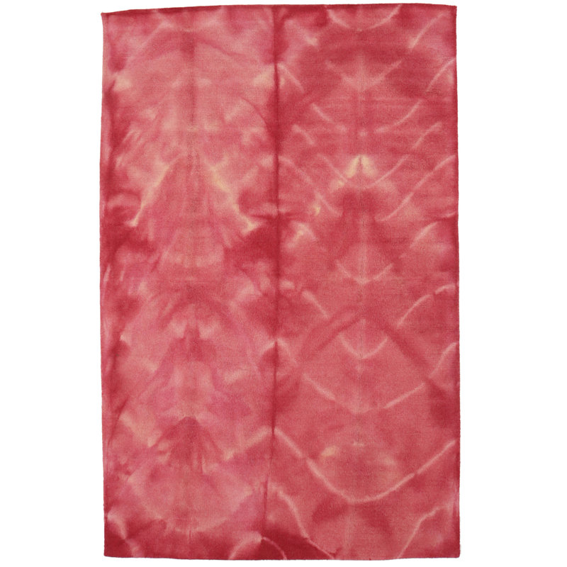 Tapis oriental rose moderne 5 x 8