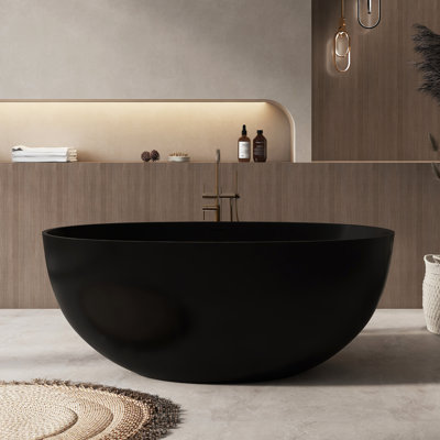 Baignoires de trempage profondes à surface solide 55 po x 30 po Fslefay