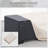 Outdoor Table with Storage Patio Table Wicker Coffee Table All-Weather Side Table Waterproof Cover-1428189440