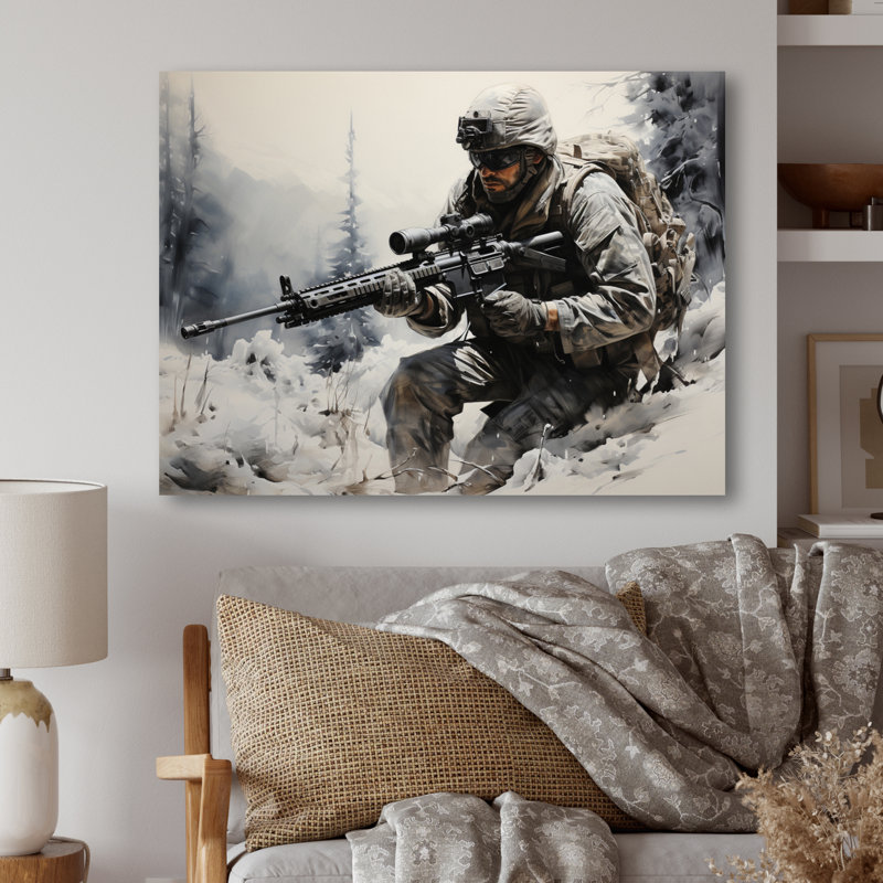 «Army Precision Marksmanship II», reproductions d'art mural armée en métal, H 30 po x l 40 po x P 1 po