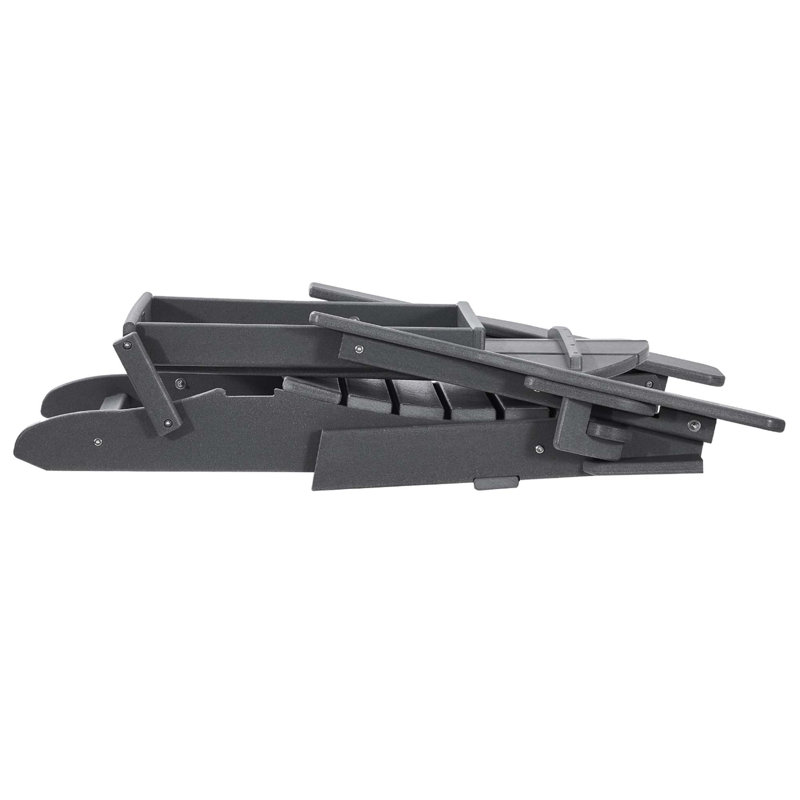 Ensemble de 2 chaises pliantes en plastique Adirondack