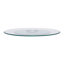 Plateau de table rond en verre trempé transparent 27,56 pouces Pratte-87649783