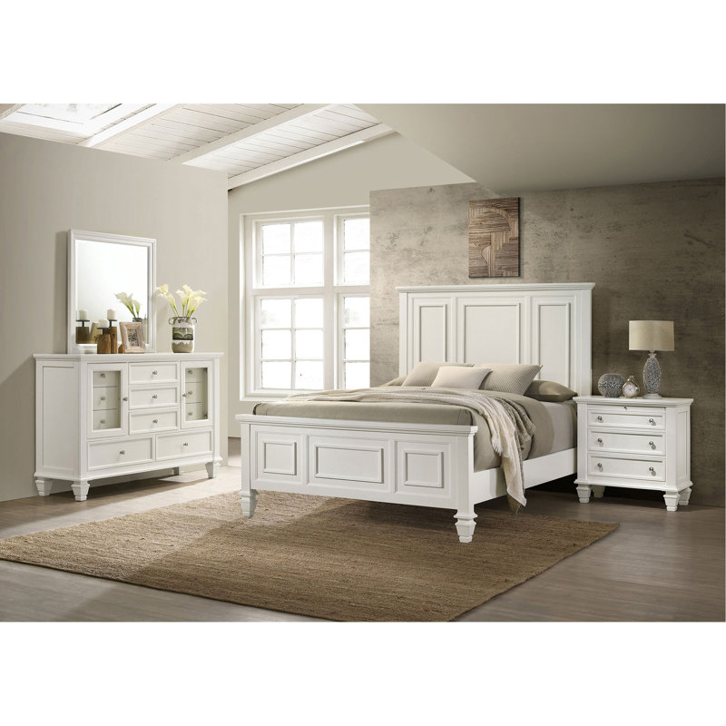 Ensemble de chambre avec très grand lit 4 pièces Dennis