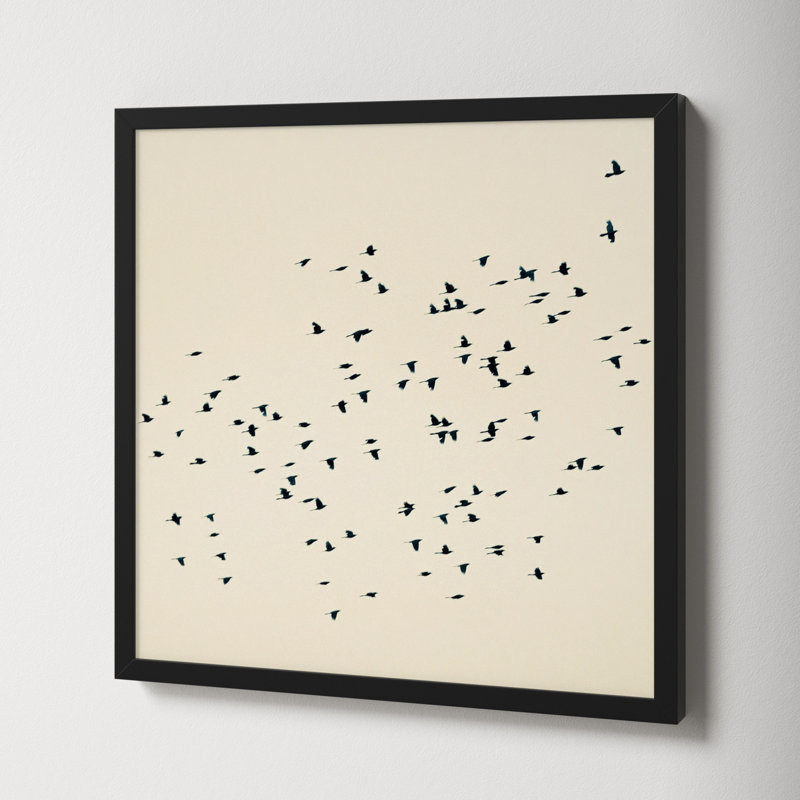 Soaring by Peter Dušek, Black, 16" H x 16" W x 1.25" D