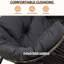 Fauteuil à bascule d'extérieur avec coussin Calcedonio-1313012076