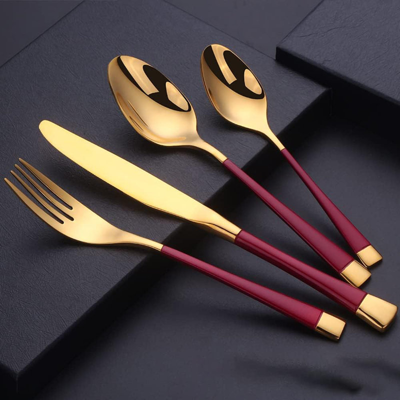 Ensemble de couverts Mercer41 Ferkin - Service pour 6, Rouge