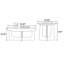 Ensemble de tables basses en bois de style minimaliste