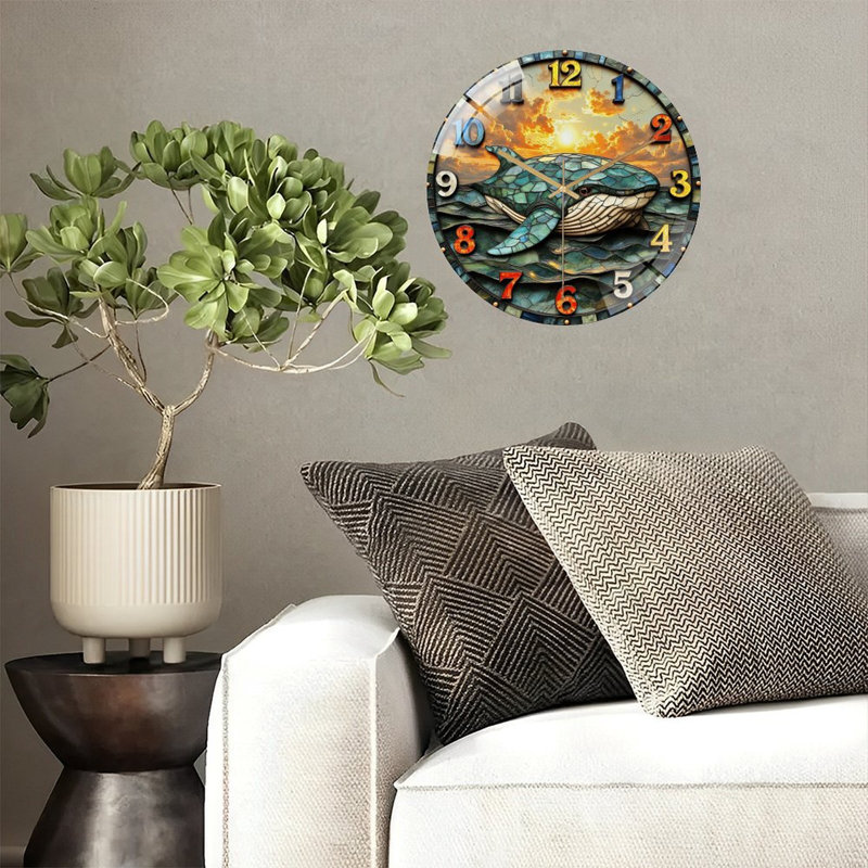 Horloge murale Whale