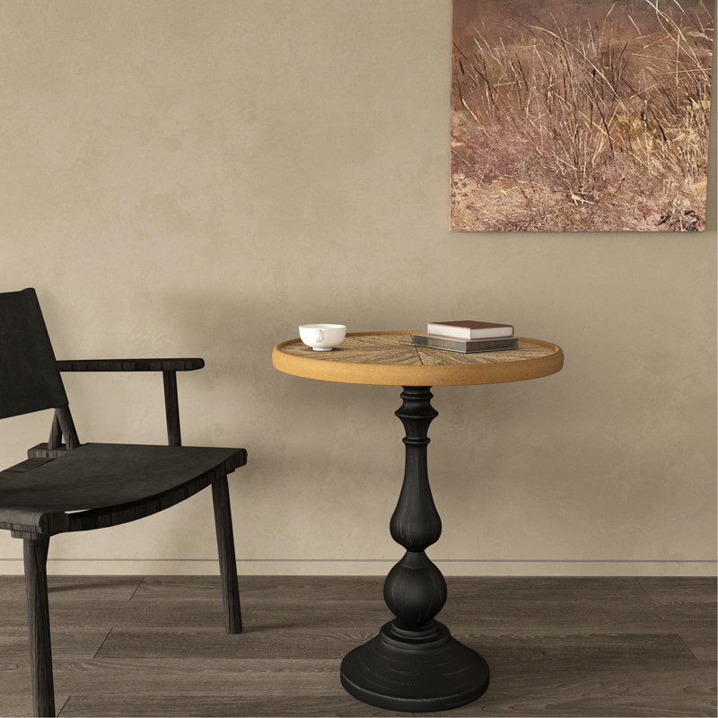 Petite petite table d'appoint ronde pour les espaces compacts - pratique exquise avec un design artistique supérieur