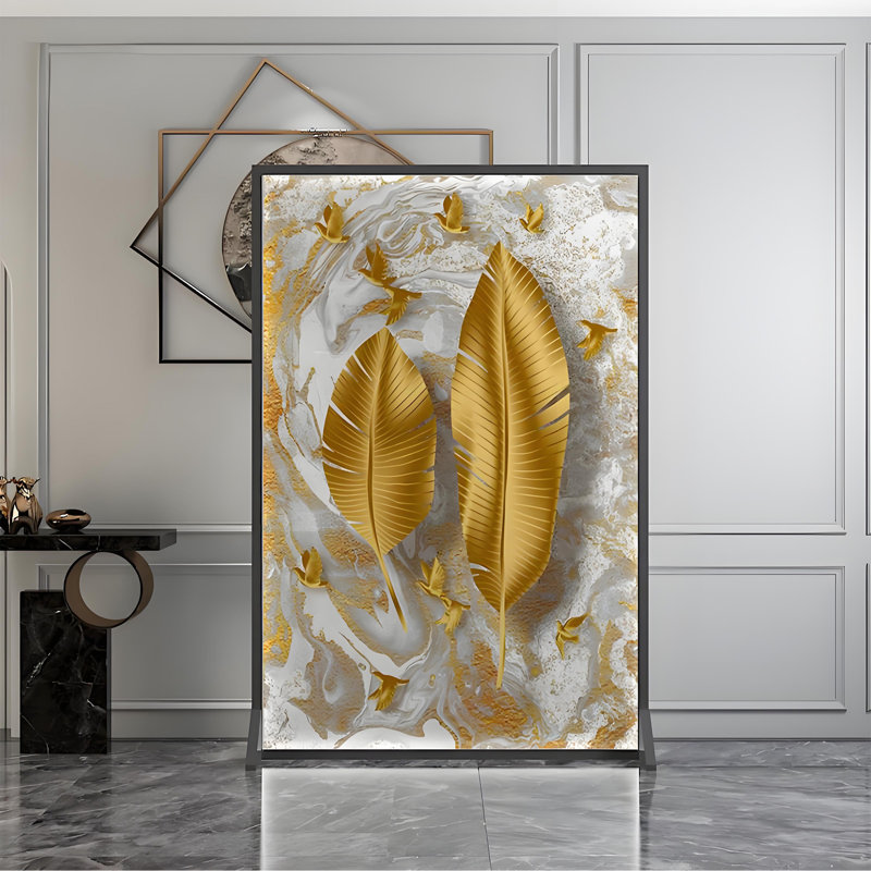 Cionni, Noir / Blanc / Doré, H 70,87 po x l 39,37 po x P 1,57 po