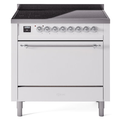 ILVE Nostalgie II Series 36 inch Induction Range with 6 Induction Elements (Glass Door)