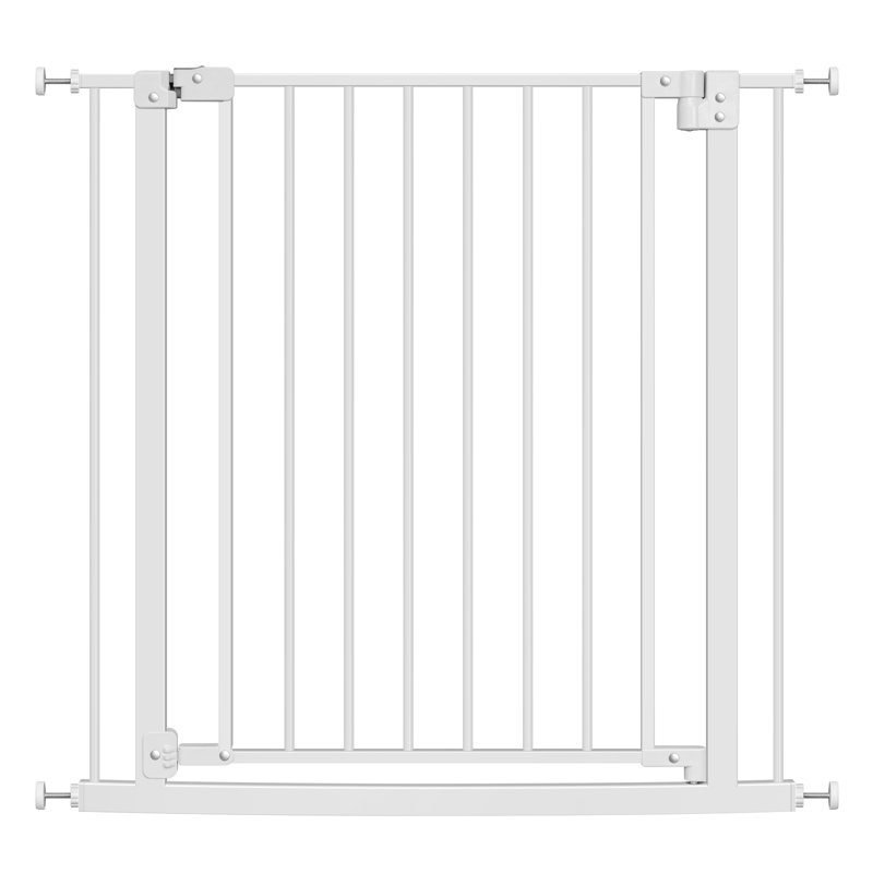 Metal Pressure Mounted Pet Gate, 76" H x 87" W x 5" D
