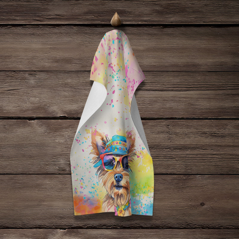 Serviette de cuisine Yorkshire Terrier Hippie Dawg