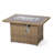 Nashia 44" Rectangular Propane Fire Pit Table - 55,000 BTU Outdoor Gas Fireplace - Wicker Frame, Glass Shield & Matching Lid-376257404