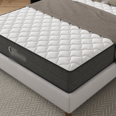 Cooling Gel Twin Xl 12 pouces - mousse américaine et matelas à ressorts, relief, transfert de mouvement faible, eau, compatible avec base réglable, matériau principal de couleur gris blanc, cadre de base,