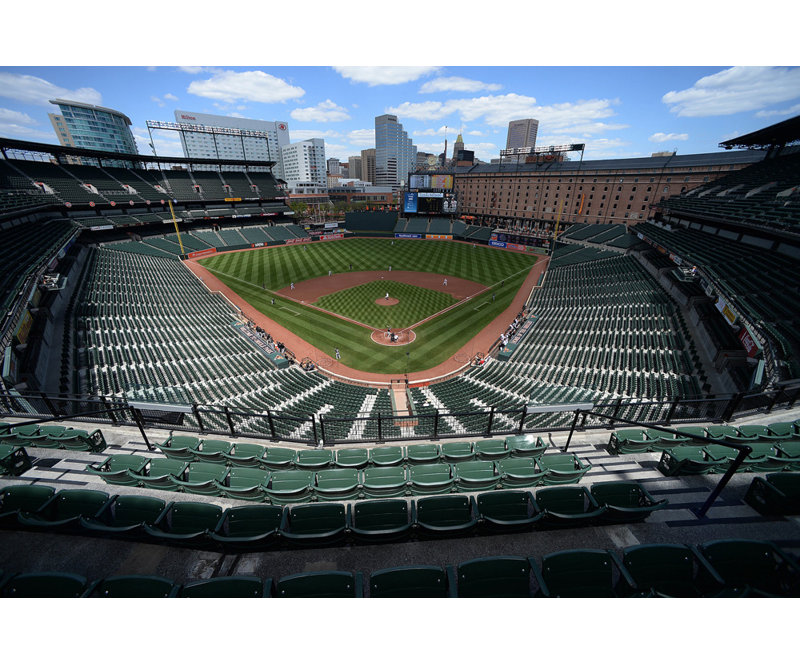 Camden Yards, 12" H x 18" W