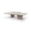 Table basse à double piédestal 47 po