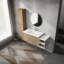 Meuble-lavabo mural 48 po avec lavabo et armoire latérale, portes à fermeture douce, armoire combinée 48 po-1086093584
