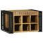 Solid Wood Open Shelving Wine Bottle Rack-224022158