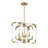 Anrea 4-Light Foyer Chandelier in Warm Brass-105682676