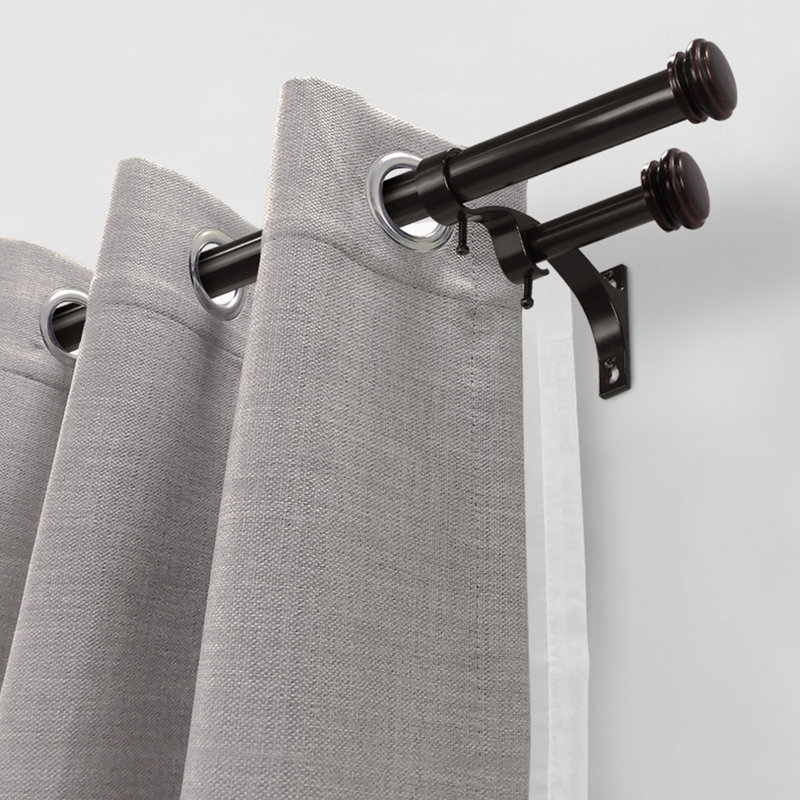 6.69" Curtain Hardware Accessory, Noir