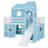 Loft Bed with Slide, Tent and Tower-1641578025-1630791881