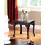 Table basse 3 pièces avec pieds en cabriole de style cerisier foncé de style traditionnel et table basse 1X